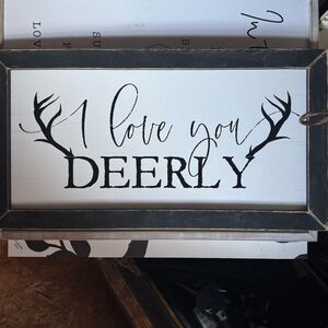 Black and White Deer Antler Wall Art